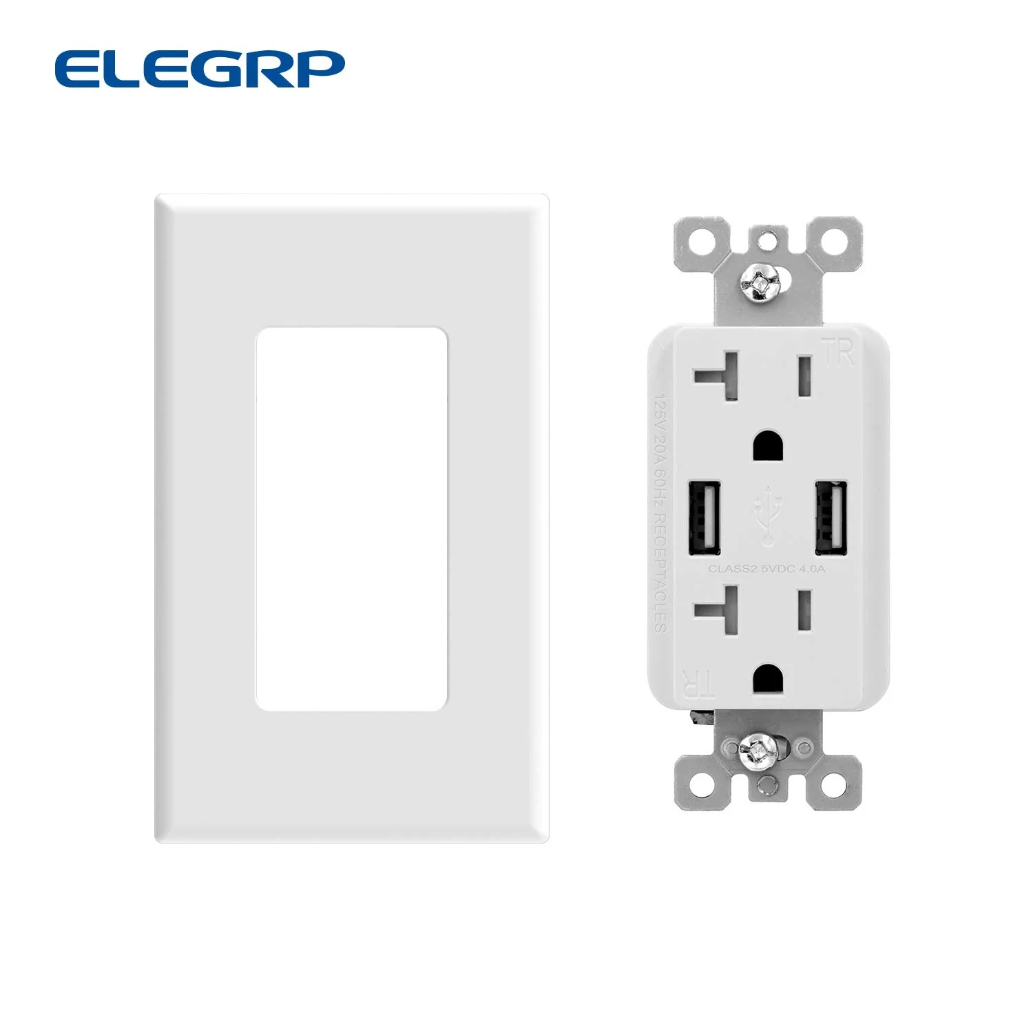 20 Amp Outlet With USB Charge Ports - Image 3