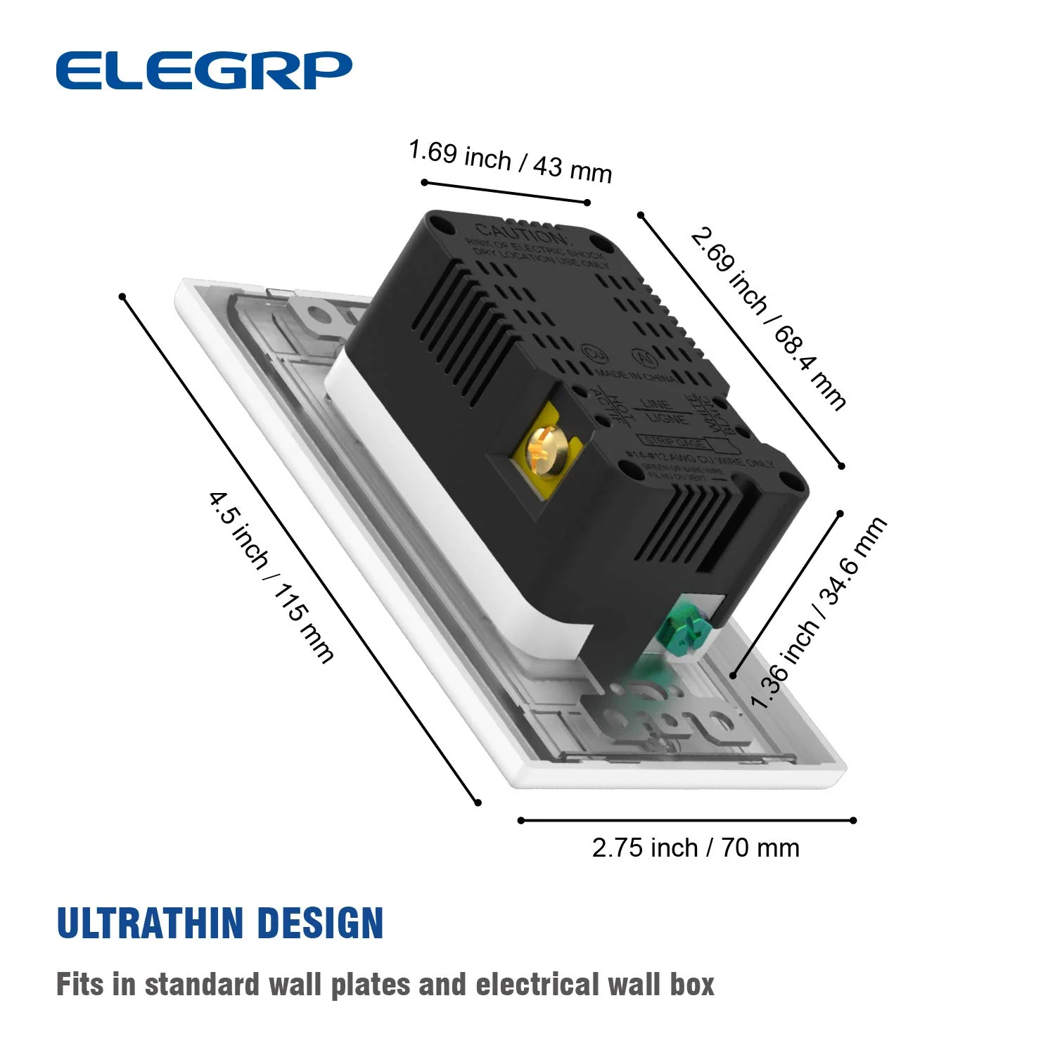 20 Amp Outlet With USB Charge Ports - Image 4