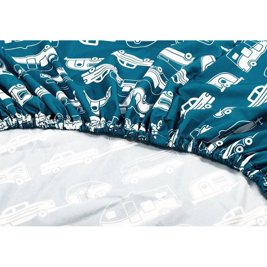 Blue Queen Bed Sheet Set - Image 7