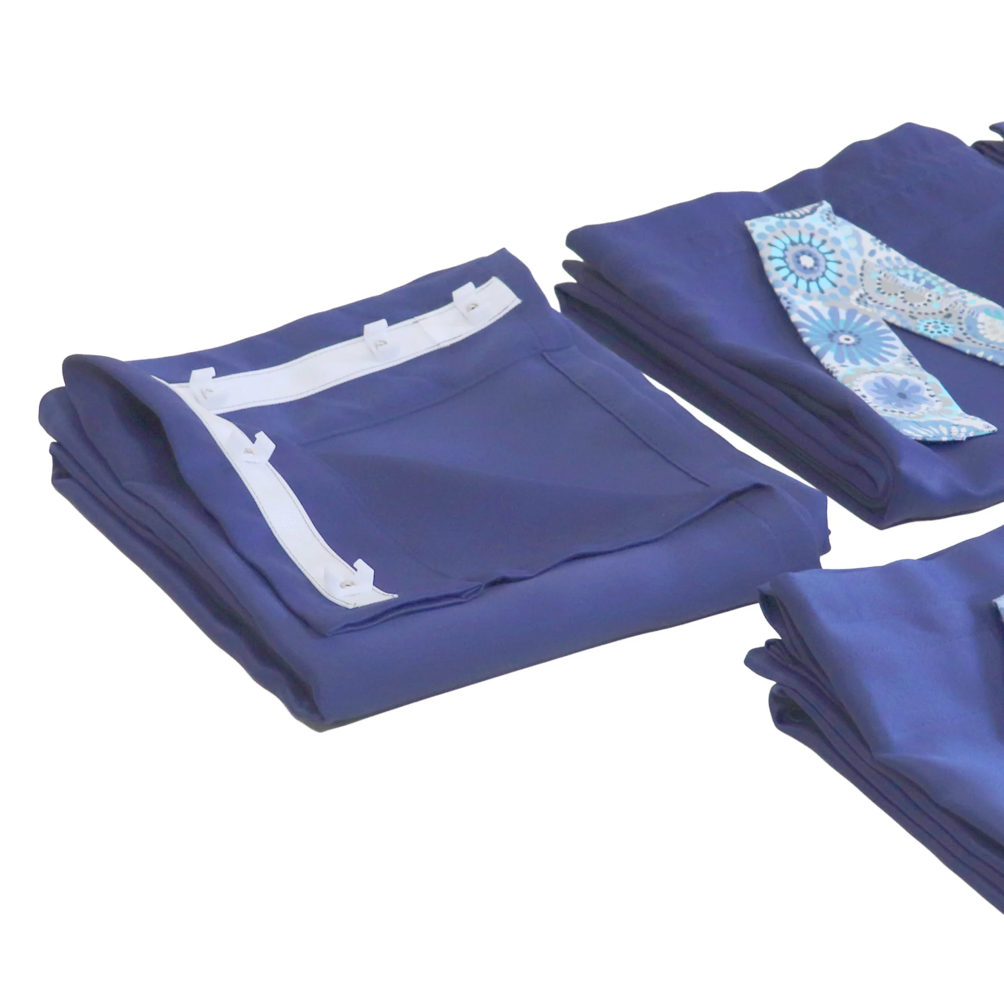 Curtain Set Multi Models 8 / 12 Foot Box Navy Blue - Image 2