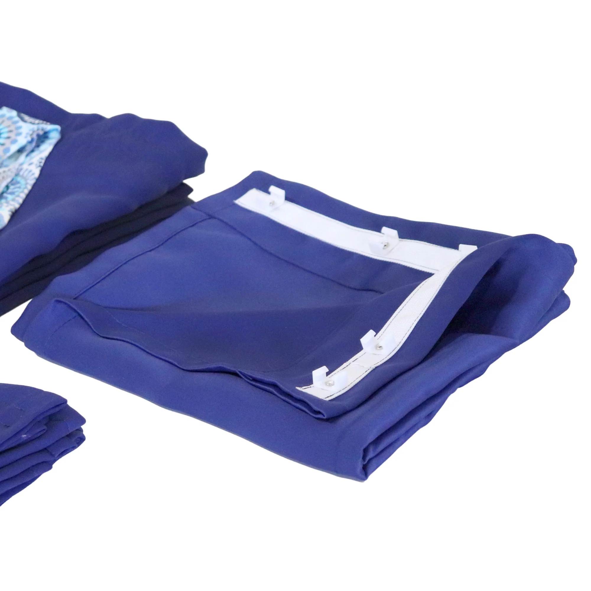 Curtain Set Multi Models 8 / 12 Foot Box Navy Blue - Image 3