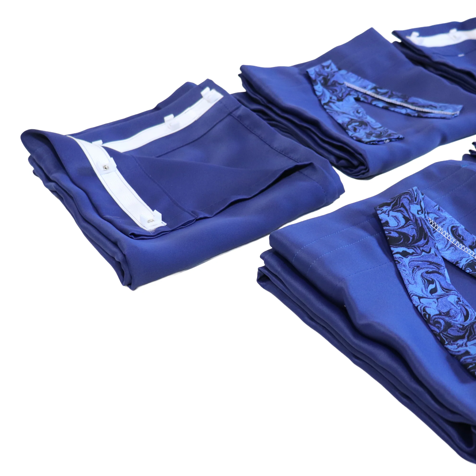 Curtain Set Multi Models 8 / 12 Foot Box Navy Blue - Image 2