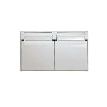 White Exterior Outlet Cover
