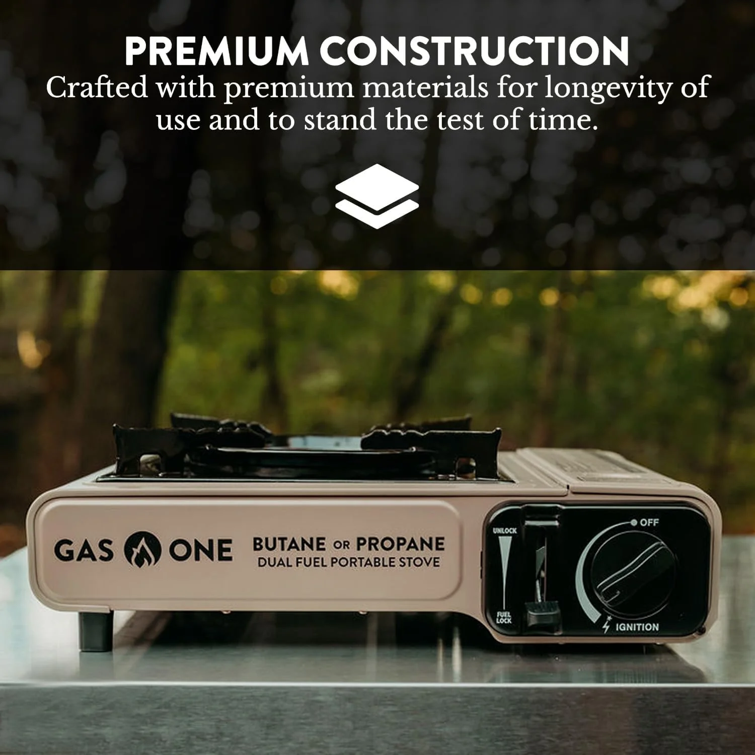 Gas One GS-3400P Propane or Butane Dual Fuel Stove - Image 3