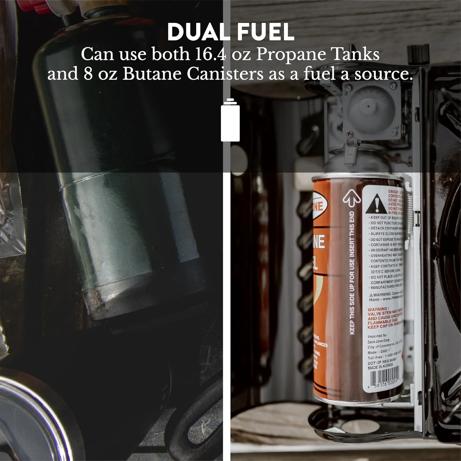 Gas One GS-3400P Propane or Butane Dual Fuel Stove - Image 5
