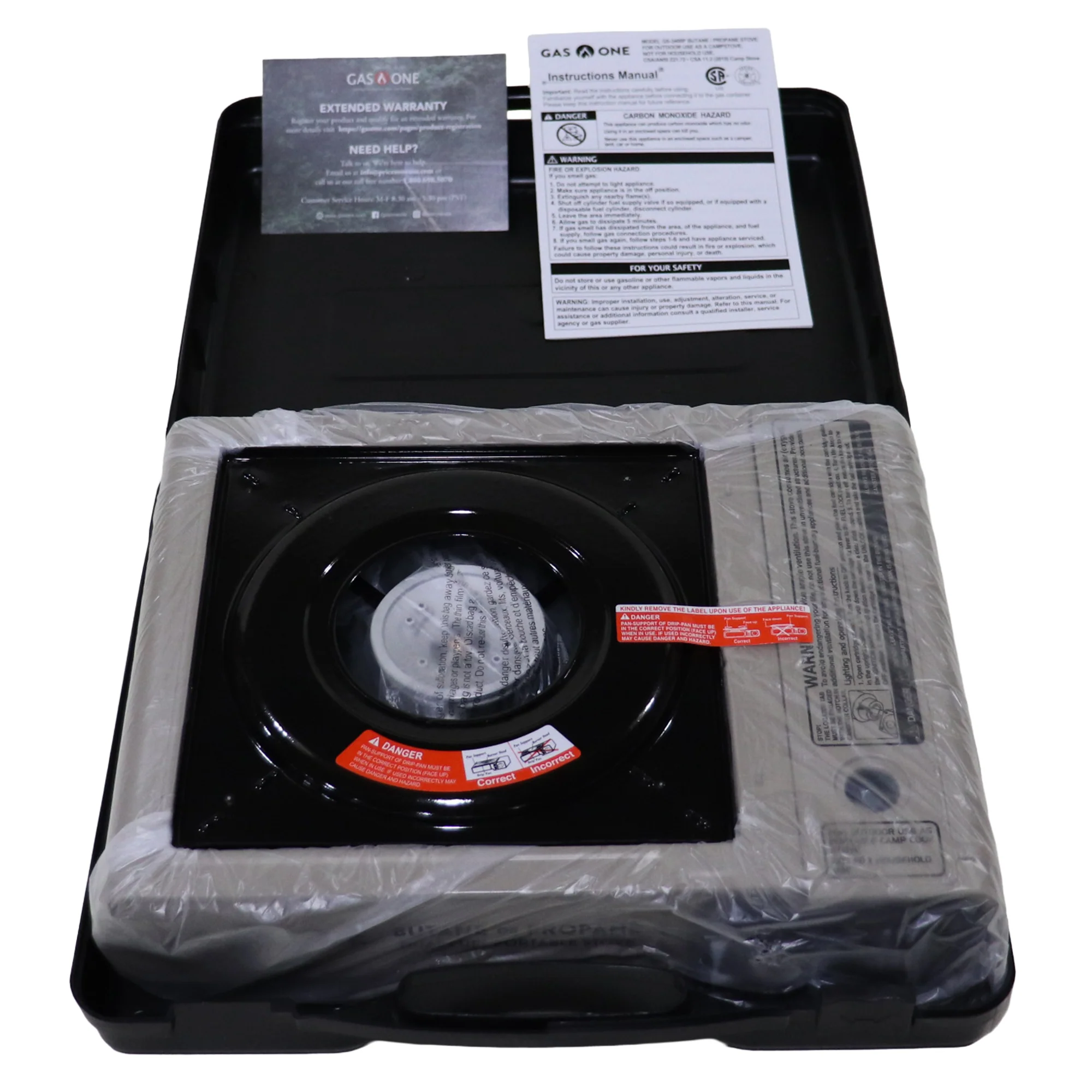 Gas One GS-3400P Propane or Butane Dual Fuel Stove - Image 8