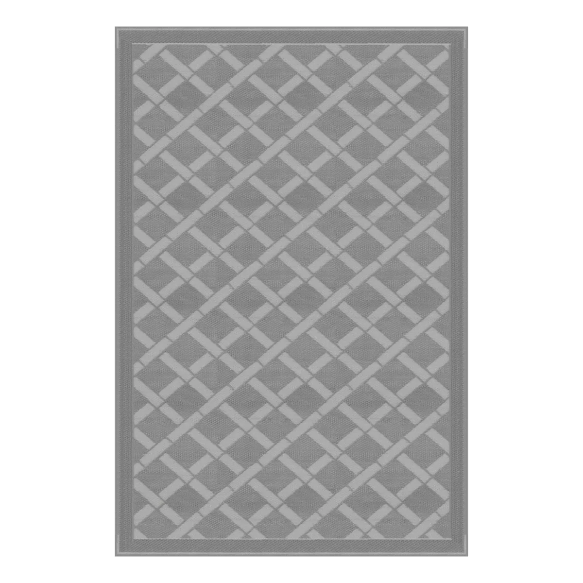 Grey 6X9 All Weather Patio Mat