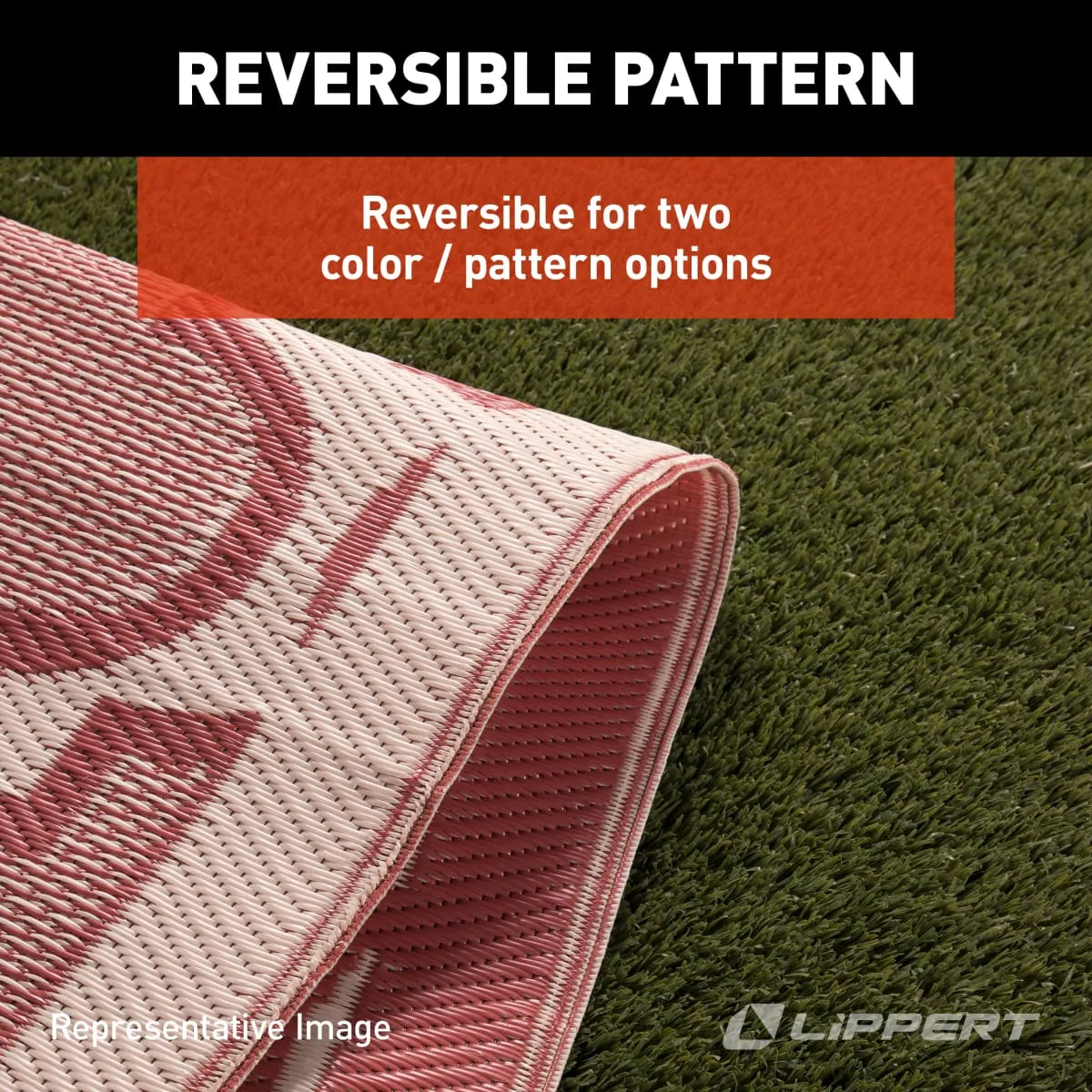 Grey 6X9 All Weather Patio Mat - Image 3